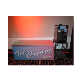 rental of ice cream machine with table