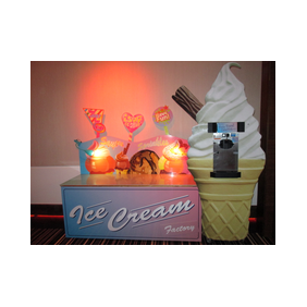 rent an ice cream serving station for party