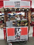 american themed hot dog cart