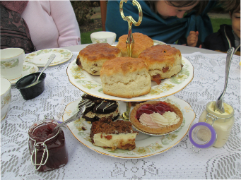 afternoon tea scones and cakes