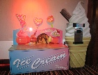 Mobile Ice Cream Factory Table, Board, Pop-ups.
